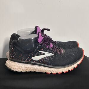 Brooks Glycerin 17 Black Purple Running Shoe Size 10N (Narrow)